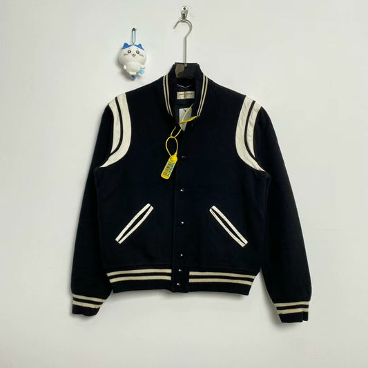Saint Laurent SLP Black Baseball Jacket