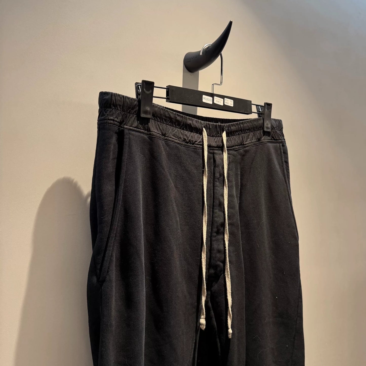 rick owens drkshdw jogger pants in black