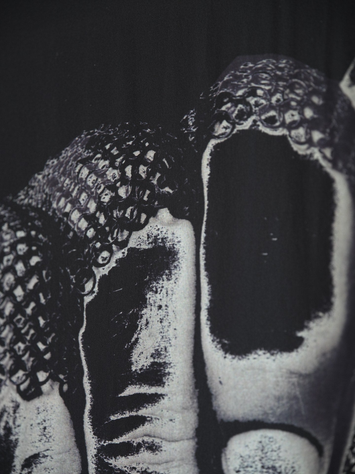 Yohji Yamamoto 21AW Chainmail Glove Silk Shirt