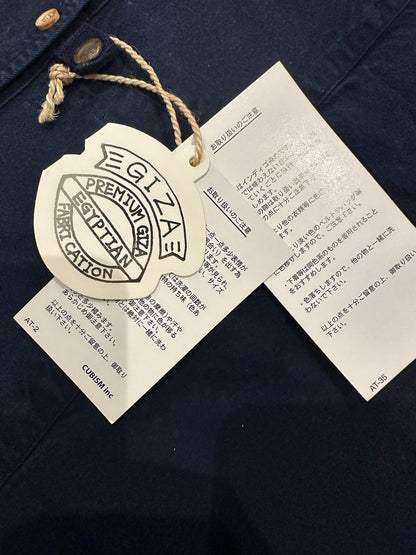 visvim Dark Blue Wooden Button Shirt