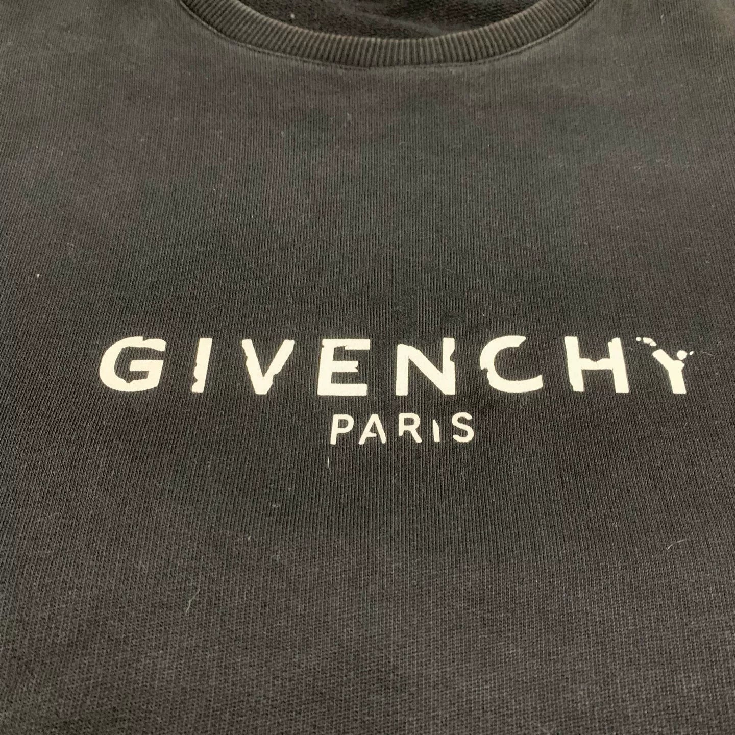 givenchy black faded logo sweatshirt