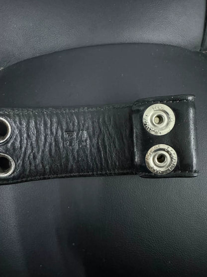 Chrome Hearts Punctured Belt with Silver Studs