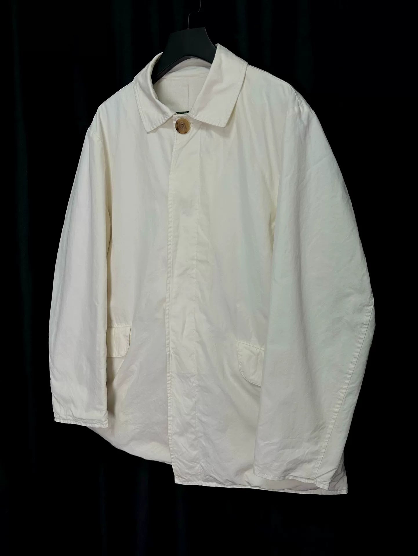 paul harnden classic mac coat in ivory