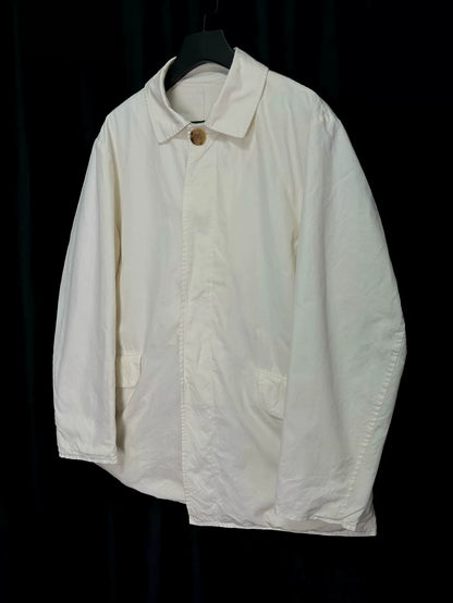 paul harnden classic mac coat in ivory