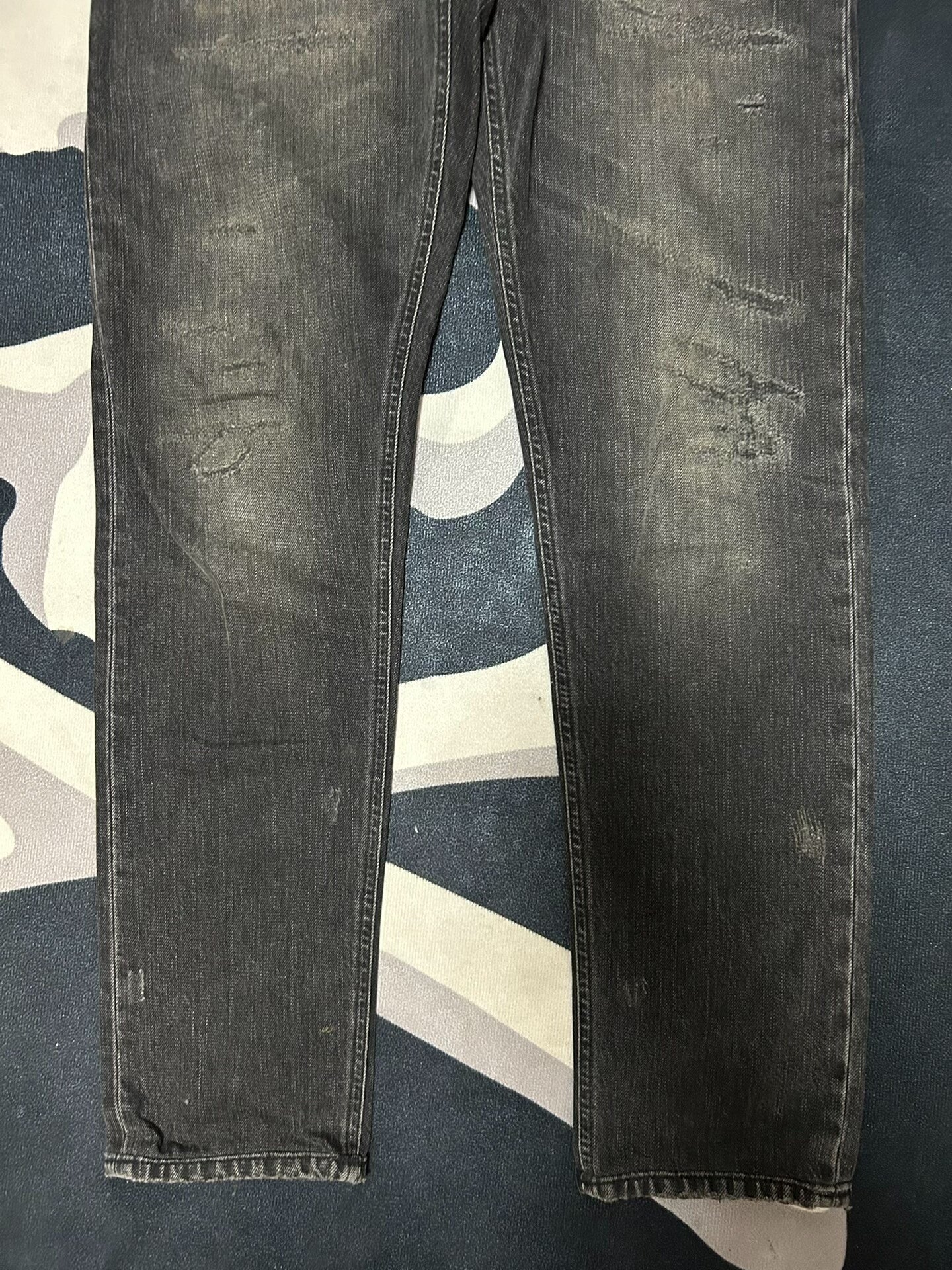 Dolce & Gabbana Distressed Gray Jeans