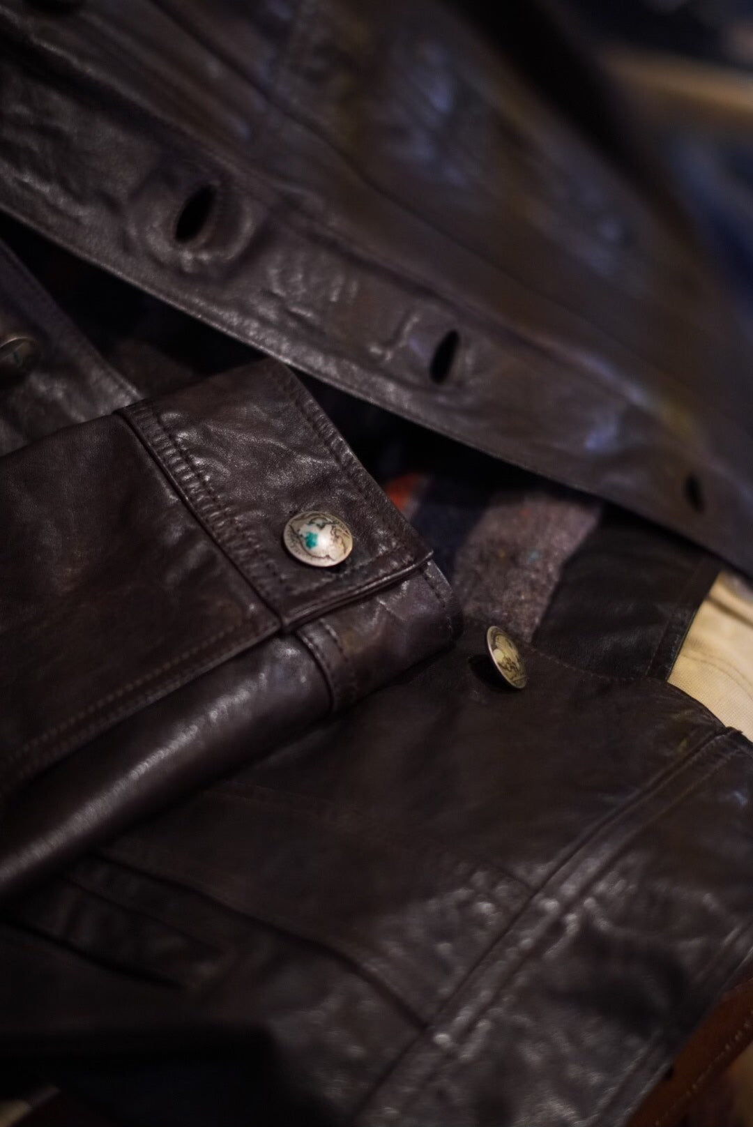 RRL Double RL Leather Jacket M