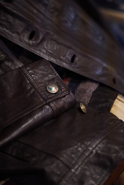 RRL Double RL Leather Jacket M