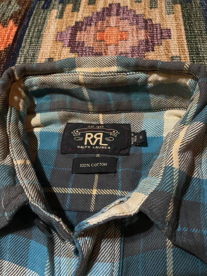 RRL Vintage Plaid Work Shirt S