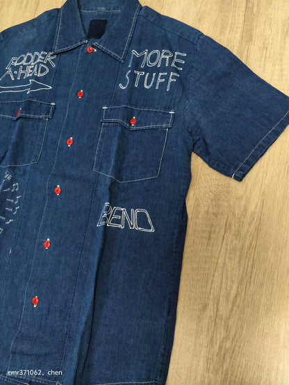 visvim 14 ICT Rust Belt Hand Paint