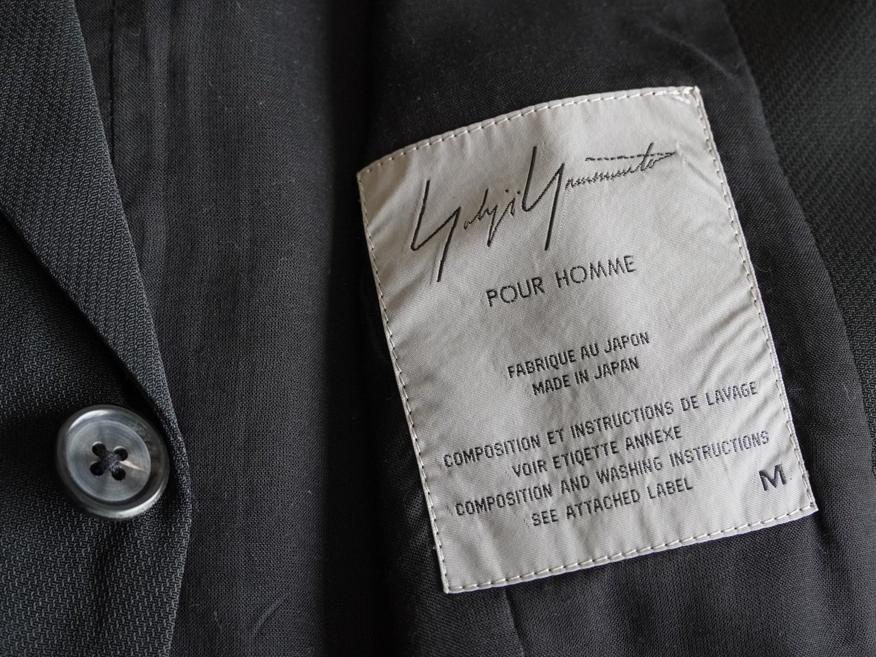 Yohji Yamamoto 97SS White Line Jacket