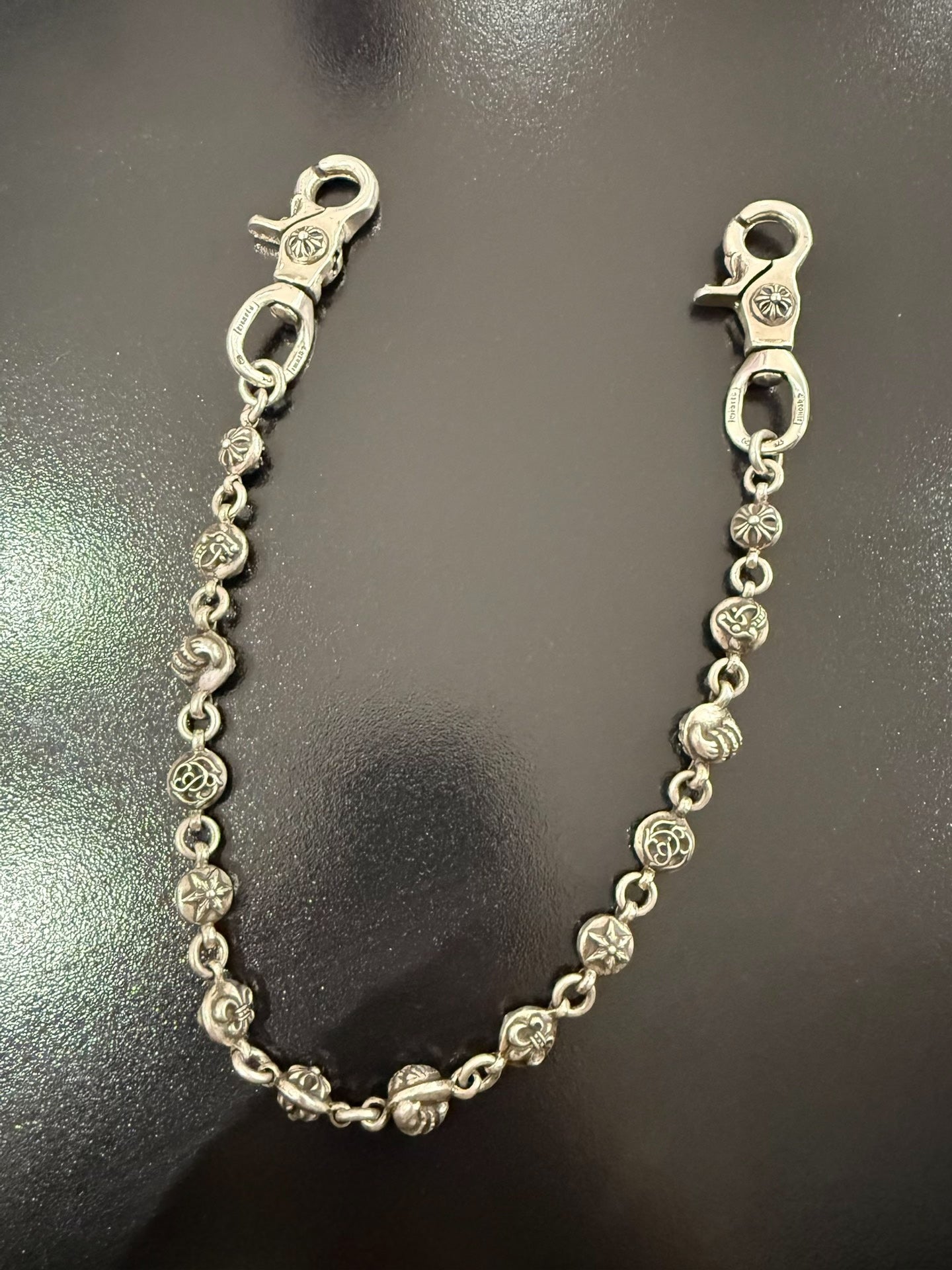 Chrome Hearts Double Lobster Clasp Large Ball Pant Chain