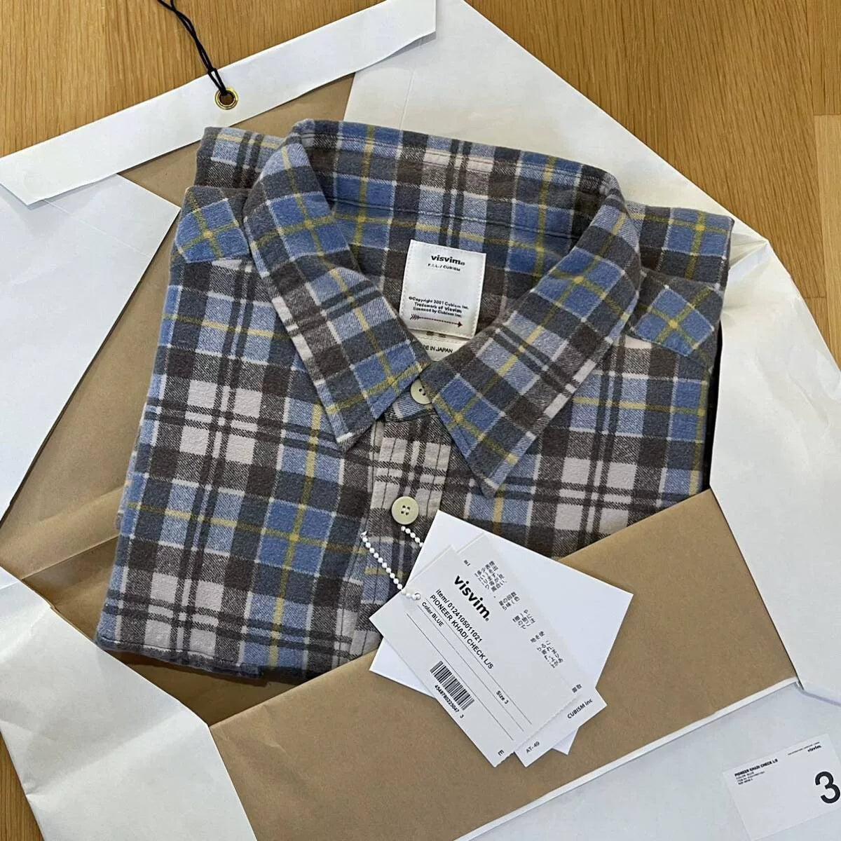 24ss visvim PIONEER KHADI CHECK L/S
