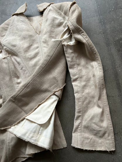 junya watanabe faux layered suit jacket