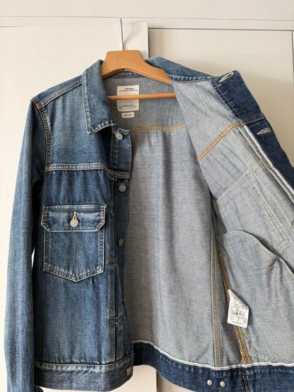 VISVIM SS 101 DMGD-1001 Washed Denim Jacket