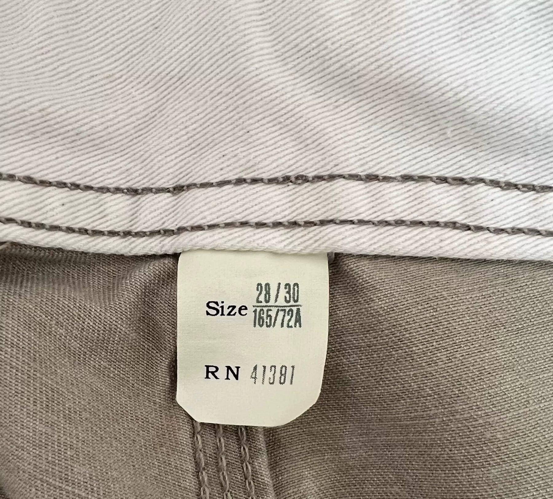 RRL Beige Patched Distressed Cargo Pants