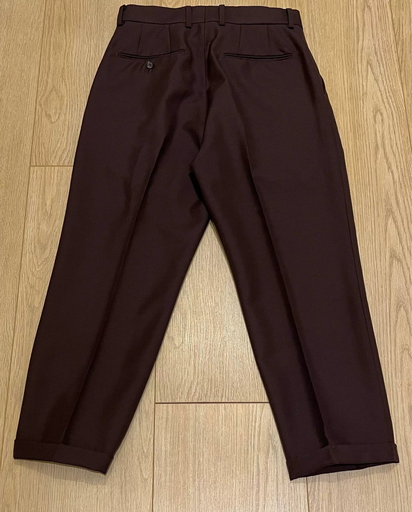 WACKOMARIA GUILTYPATIES Pleated Wool Trousers