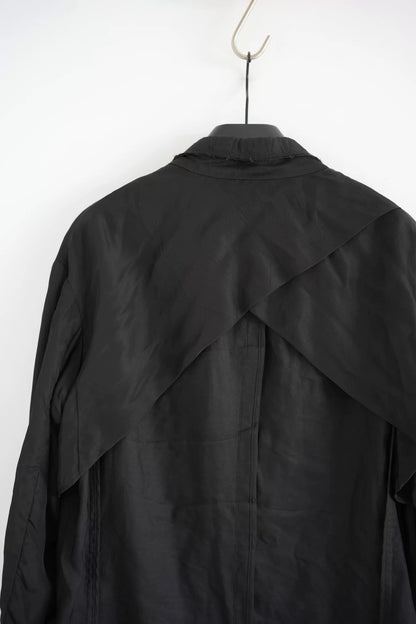 black ziggy chen oversized suit jacket