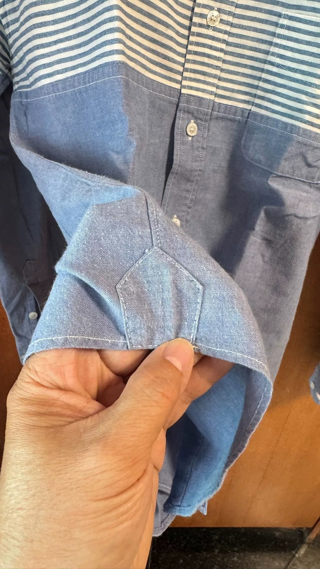 Visvim Blue Striped Movie Shirt