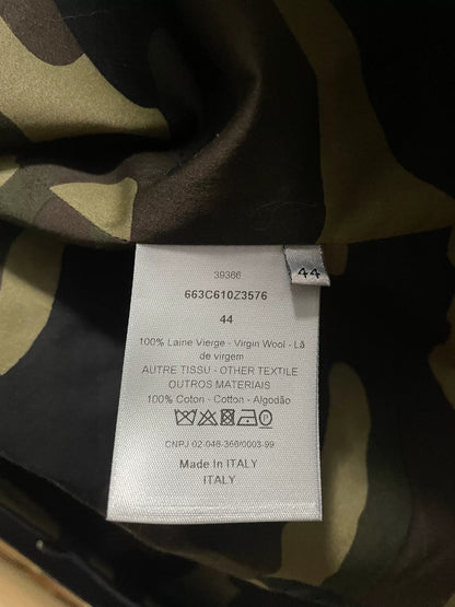 dior wool camouflage vest size 44