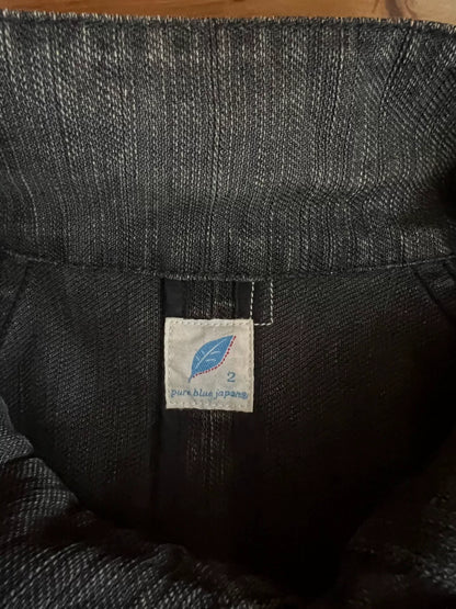 pure blue japan thick jacket with unique design