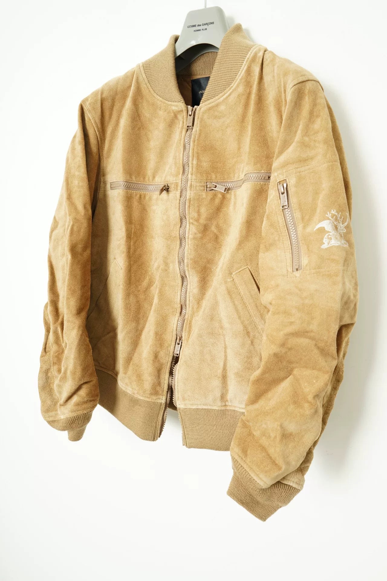 Undercover Cowhide Suede MA-1 Leather Jacket
