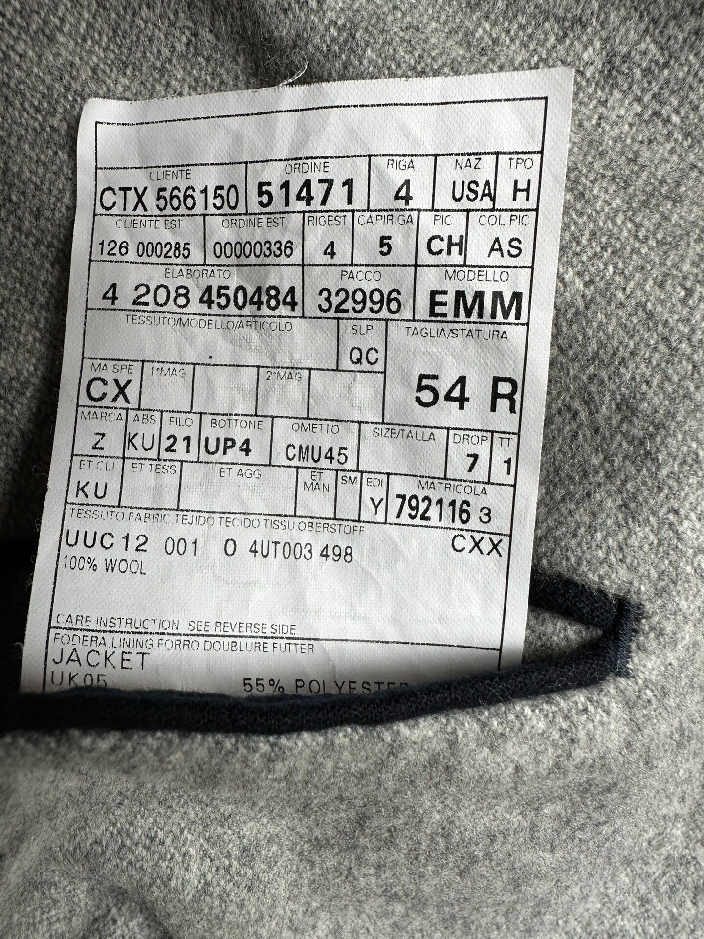 gray wool blazer by Ermenegildo Zegna