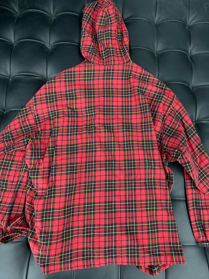 Balenciaga Plaid Hooded Shirt