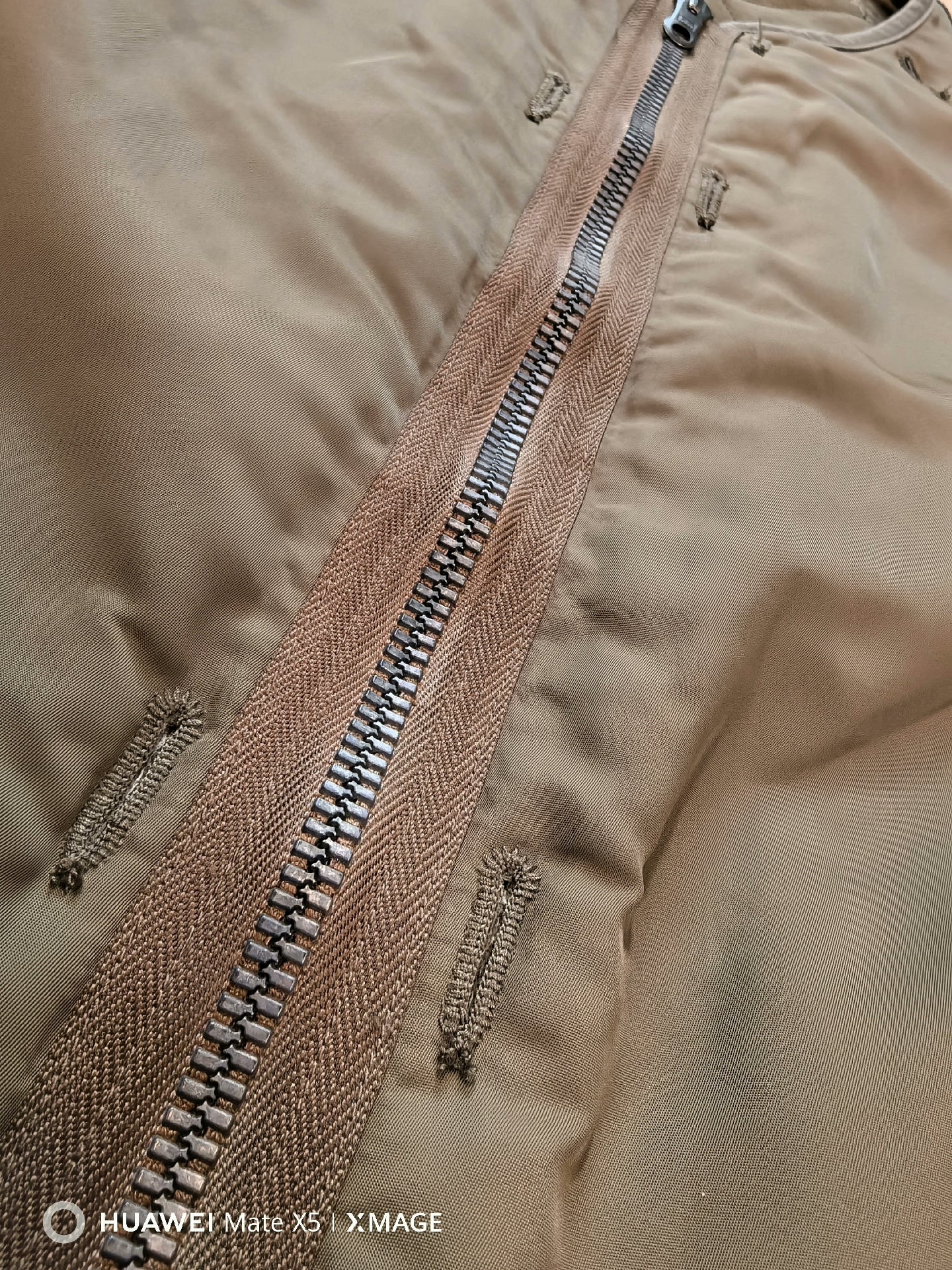 visvim double-sided jacket in olive green