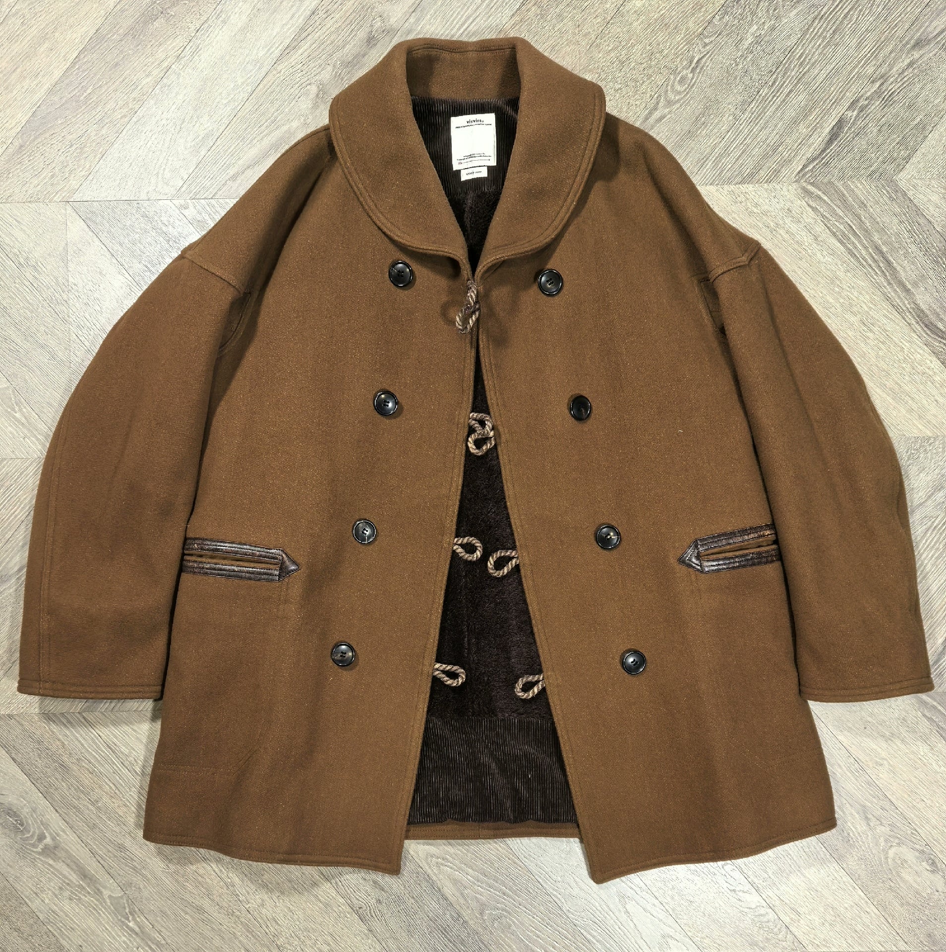 visvim mariposa ranch coat with alpaca lining