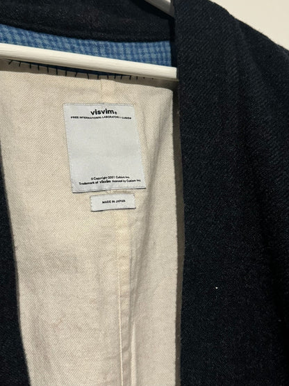 VISVIM Dark Blue Robe Cardigan