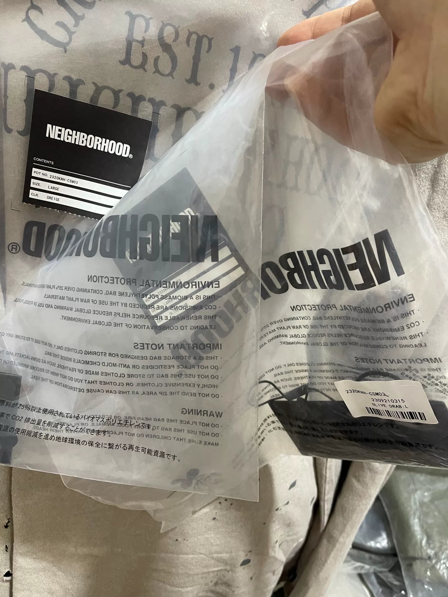 NEIGHBORHOOD Damage Crewneck T-Shirt