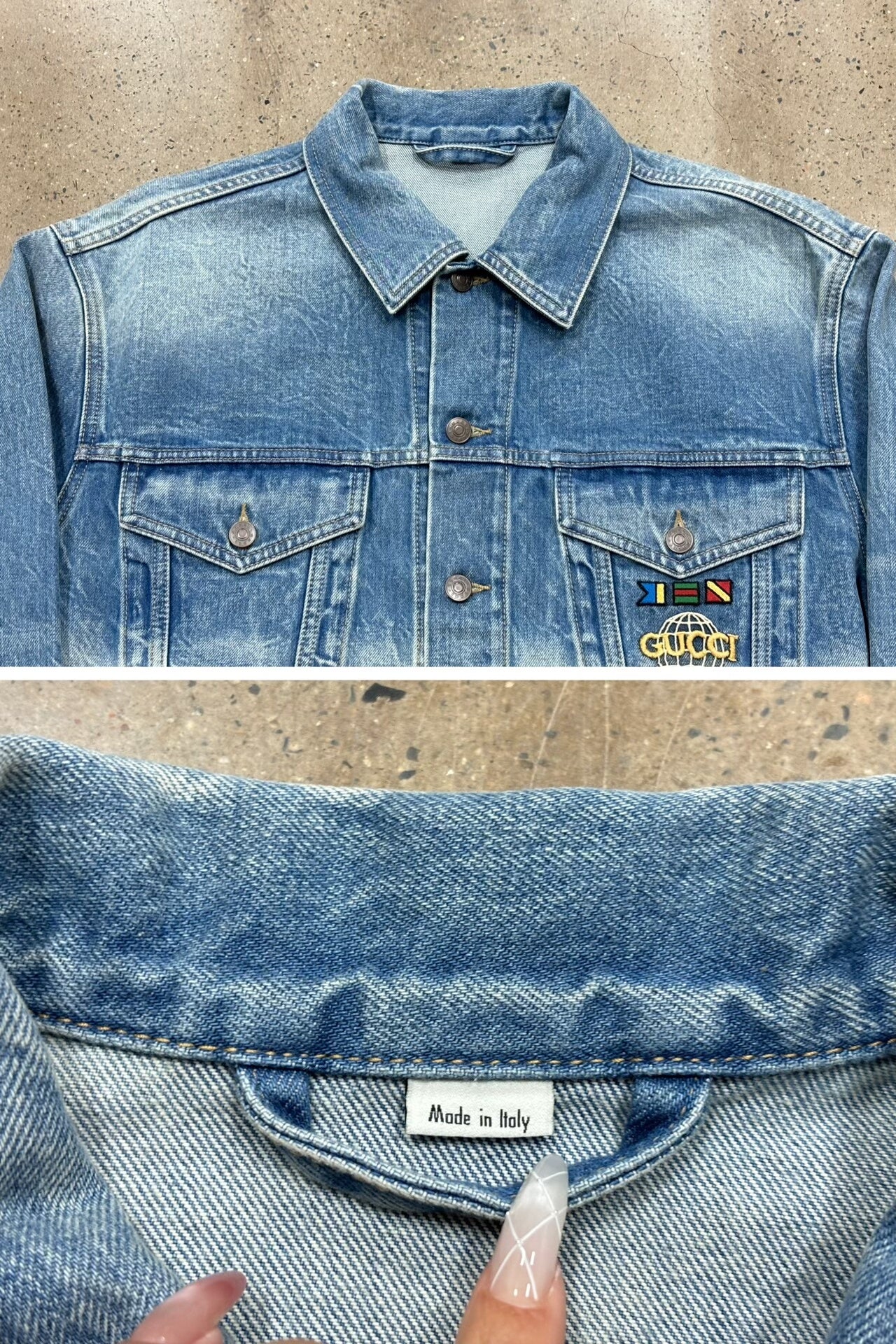 Gucci vintage Logo Denim Jacket