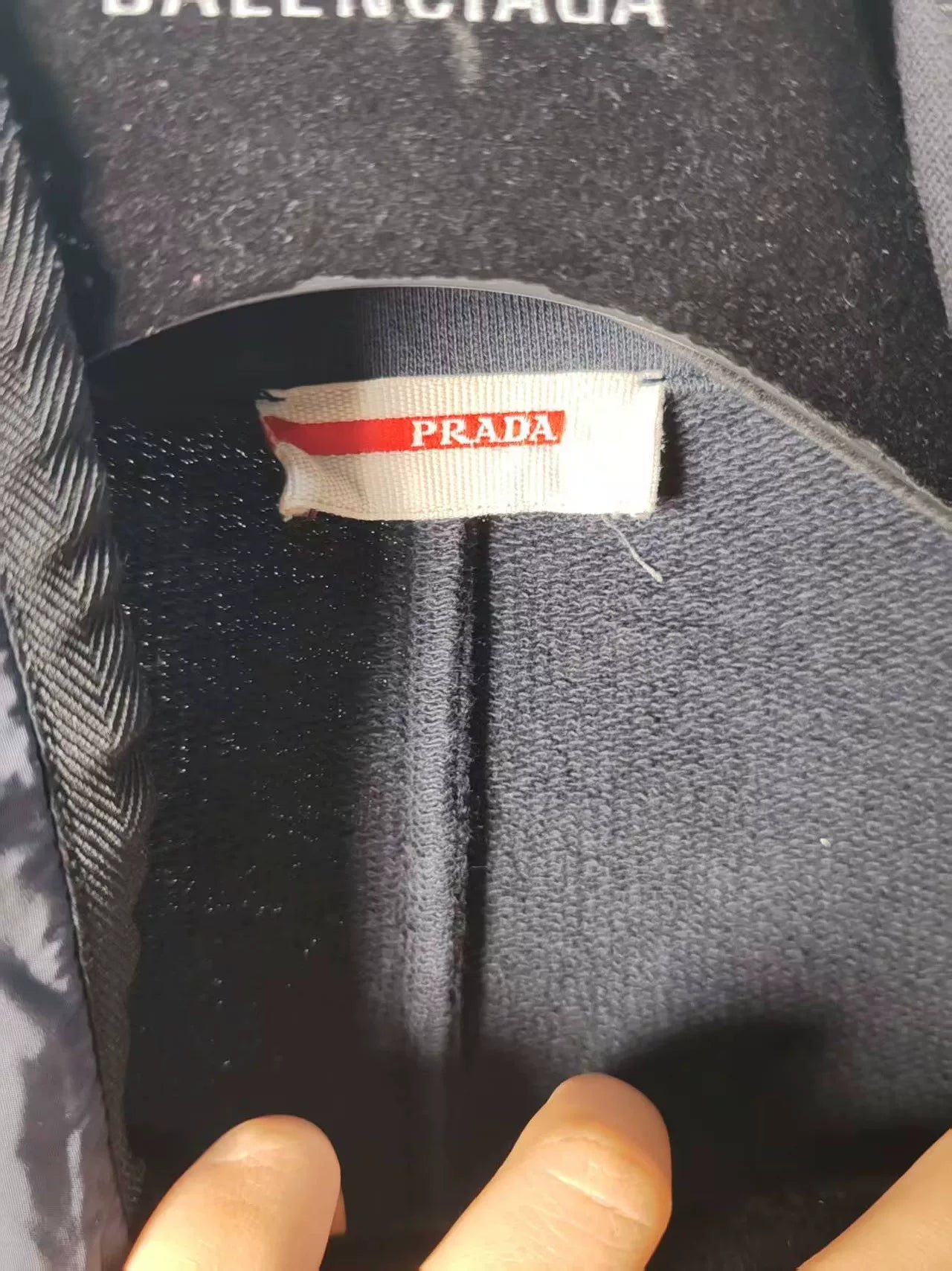 Prada Nylon Jacket with Red Details