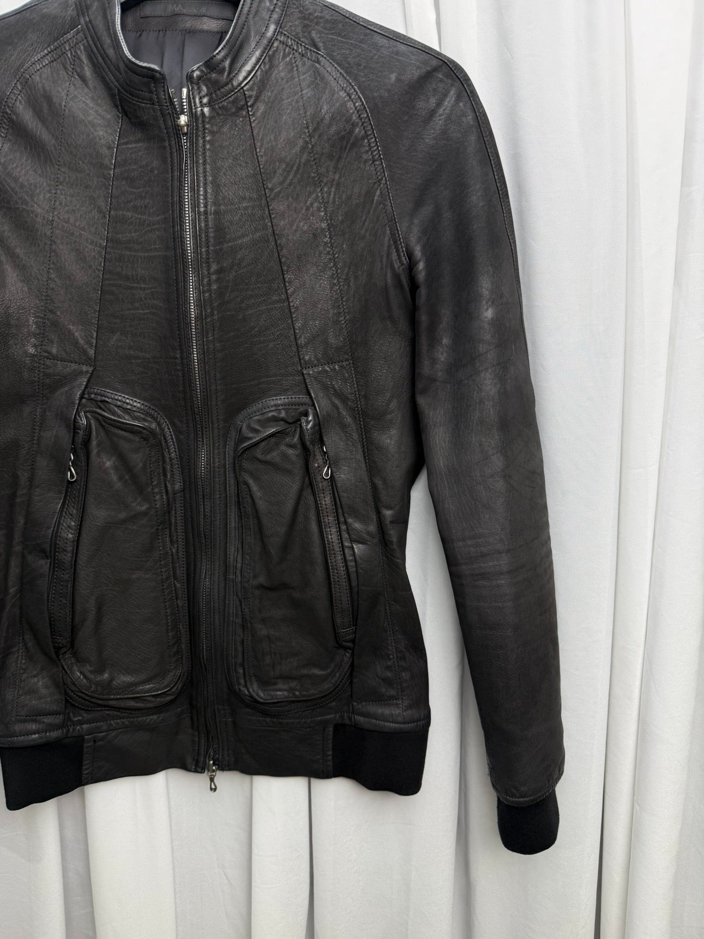Julius 7 3D Pocket Leather Jacket