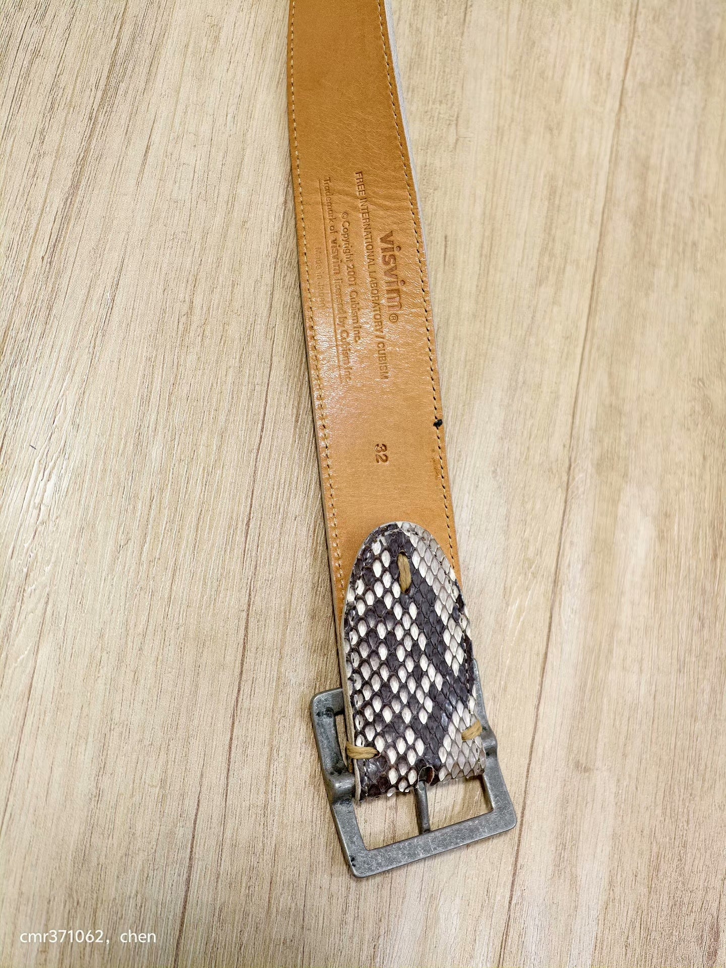 visvim 20ss Python Belt 40mm