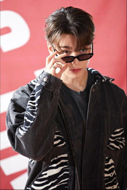 Celine Zebra-Pattern Denim Jacket