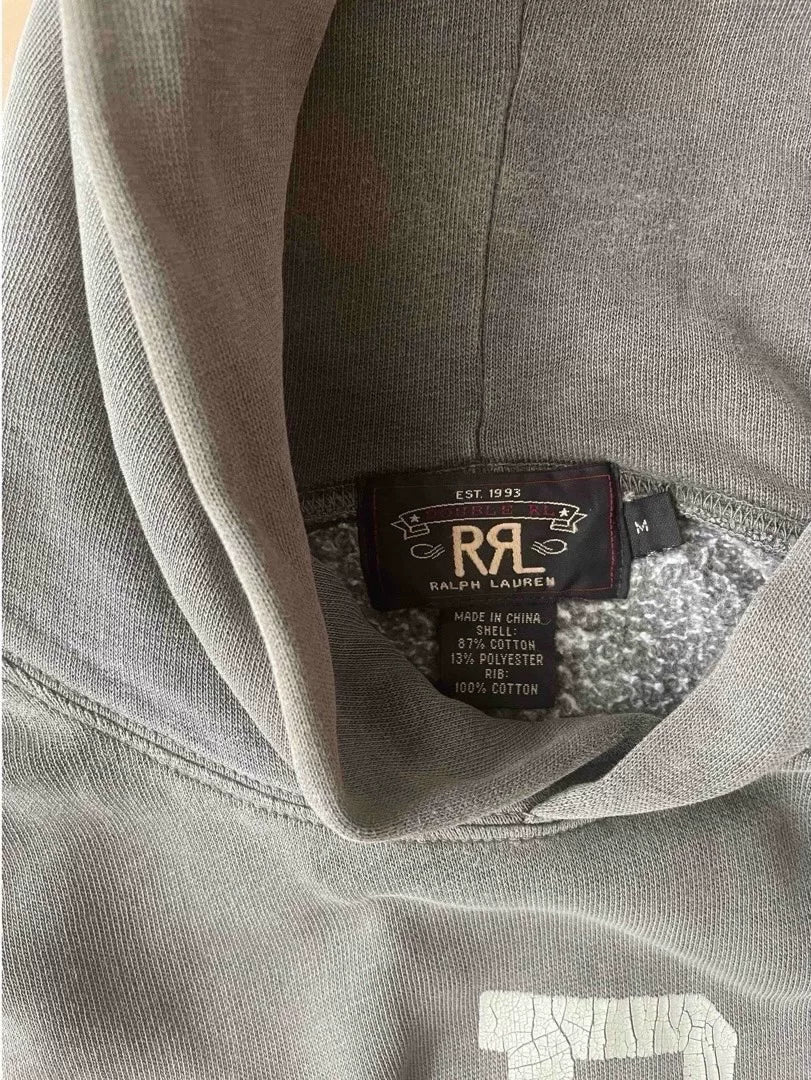 vintage rrl 93 shield graphic hoodie