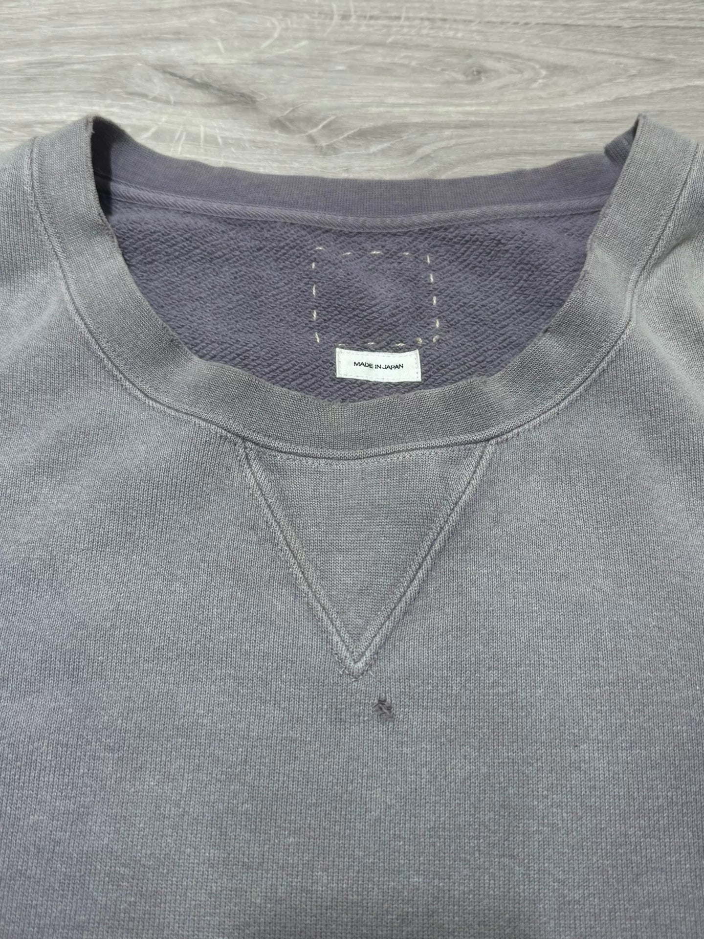 navy dyed oversized sweatshirt with details