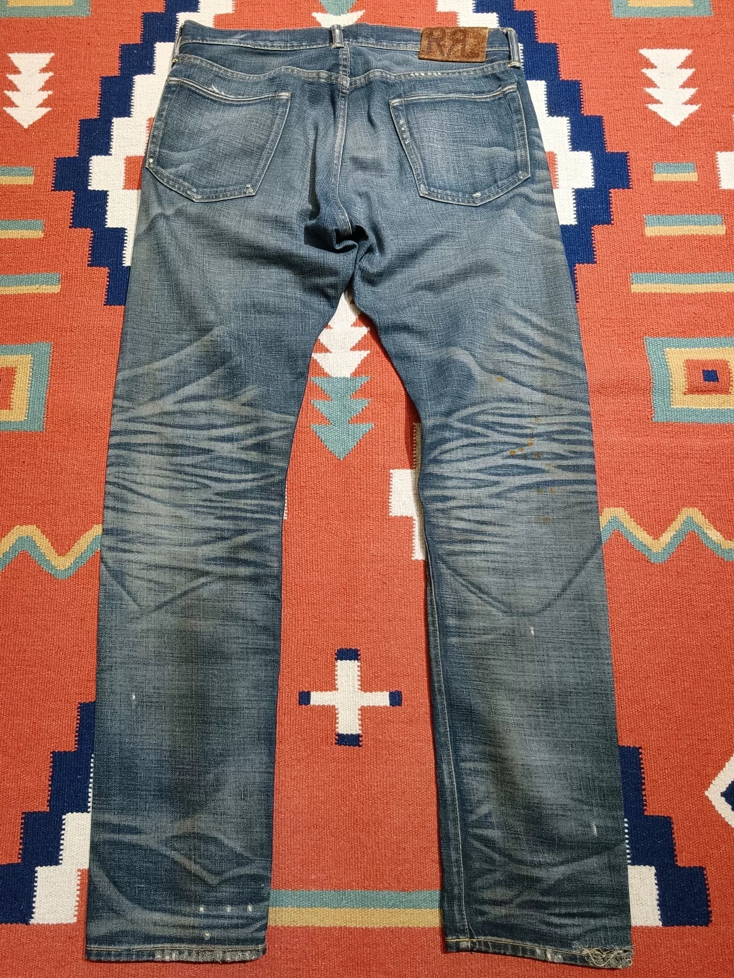 RRL Double RL Yellow Mud Dye Red Selvedge Jeans