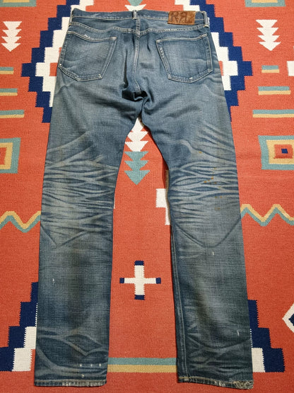 RRL Double RL Yellow Mud Dye Red Selvedge Jeans