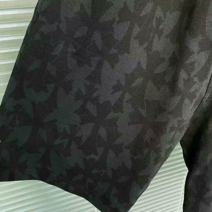 chrome hearts all-over print shorts in black