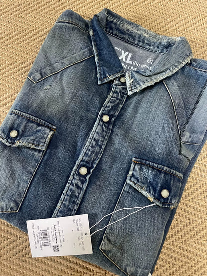 denim by vanquish & fragment shirt jacket