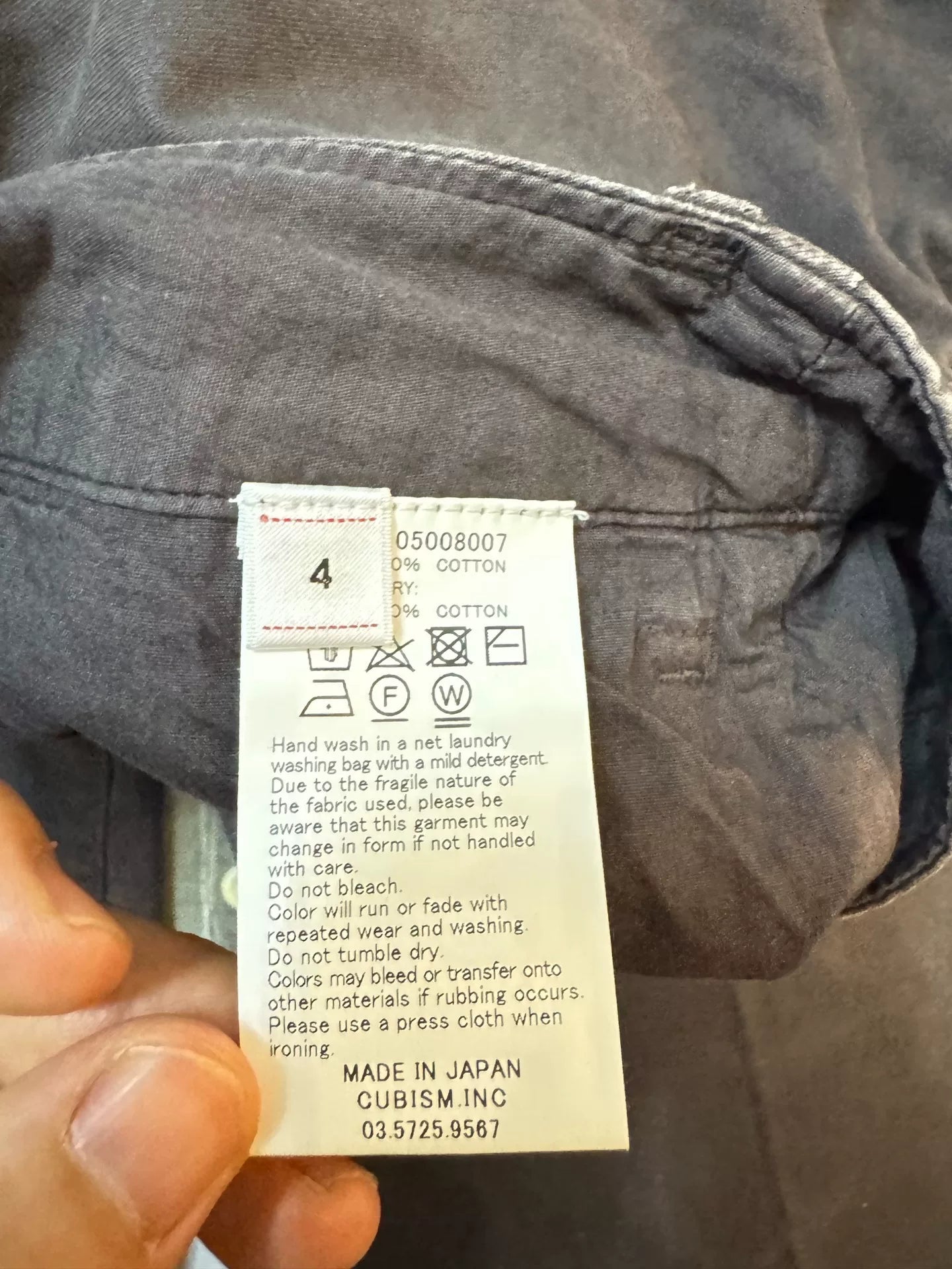 VISVIM 24SS Field Chino Pants Gray