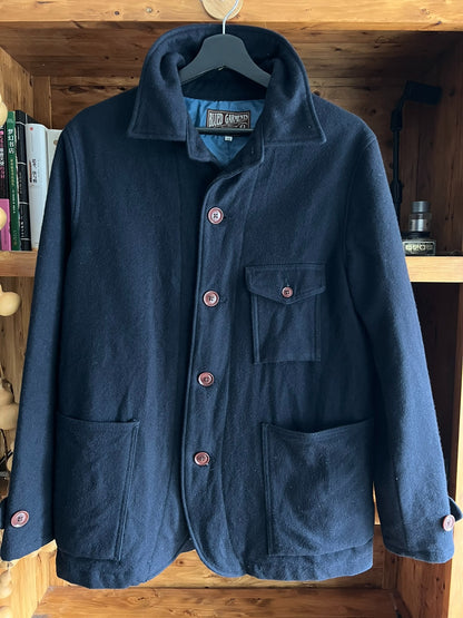 momotaro wool jacket deep blue stylish design
