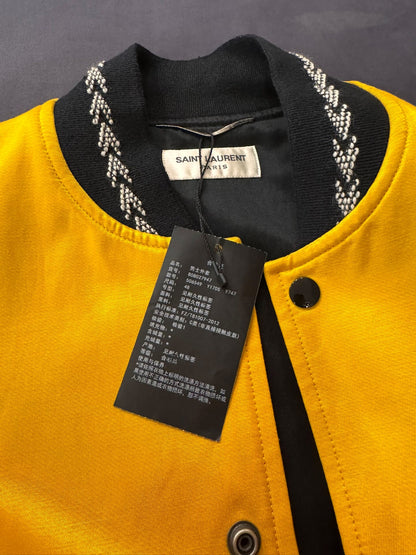 Saint Laurent Yellow Baseball Jacket