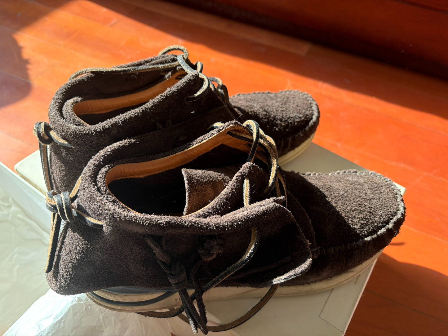 visvim fbt lgamo-folk dk.brown m10