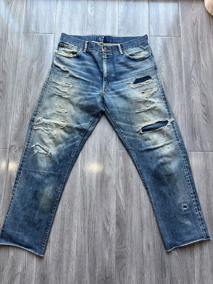 visvim 19ss Distressed Blue Jeans