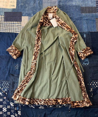 VISVIM 12AW LHAMO ROBE Leopard Print