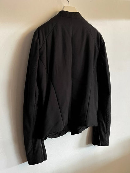 juius black cotton monk jacket