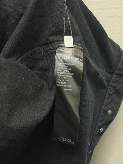 Balenciaga Back Logo Denim Jacket